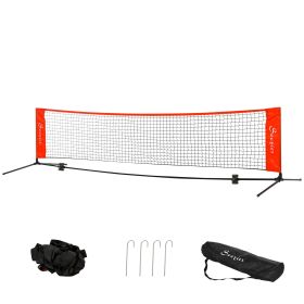 Soozier 23ft Double Sided Soccer Training Net Multi-Function with Storage Bag for Outdoor Beach Backyard