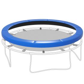 Soozier 12FT Trampoline Pad, Trampoline Replacement Safety Pad, Tear-Resistant, All-Weather Trampoline Accessories, No Holes for Poles, Blue