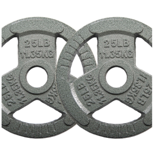 Only Supports Self Pickup  2 Inch Olympic Cast Iron Weight Plates For Strength Training And Weightlifting, Multiple Weights (Option: 25LB Pair)