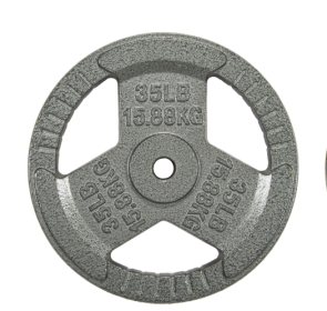 Only Supports Self Pickup  1-inch Standard Cast Iron Weight Plates For Strength Training And Weight Lifting, Multiple Weights (Option: 35LB Single)