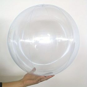 Inflatable Beach Ball; 16/24 In Pool Toys Balls; Giant Confetti Glitters Inflatable Clear Water Ball; Swimming Pool Water Beach Toys Outdoor; Sum (Color: Transparent, size: 40cm/24in)