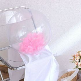 Inflatable Beach Ball; 16/24 In Pool Toys Balls; Giant Confetti Glitters Inflatable Clear Water Ball; Swimming Pool Water Beach Toys Outdoor; Sum (Color: Pink Feather, size: 40cm/24in)