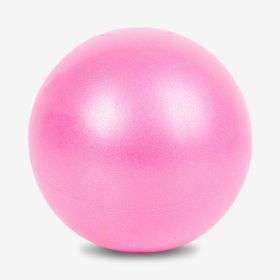 Mini Exercise Pilates Yoga Balls Small Bender For Home Stability Squishy Training Physical Therapy Improves Balance With Inflatable Straw 9.8 Inc (Color: Pink)
