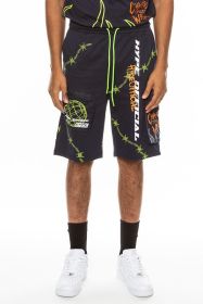 Weiv Hype Official Print Shorts (Color: NAVY, size: XL)