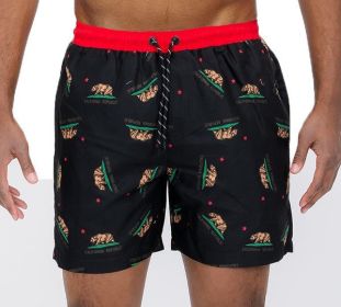 All Cali Swim Shorts (Color: Black, size: M)