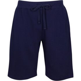 Fleece Sweat Shorts (Color: NAVY, size: 2XL)