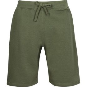 Fleece Sweat Shorts (Color: Olive, size: 2XL)