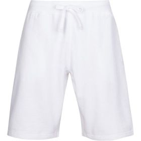 Fleece Sweat Shorts (Color: White, size: 2XL)