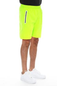 Weiv Active Sports Performance Running Short (Color: LIME, size: 2XL)