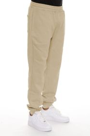 Little Better Premium Cotton Sweat Pant (Color: Khaki, size: 2XL)