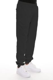 Little Better Premium Cotton Sweat Pant (Color: Black, size: 3XL)