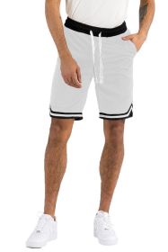Solid Athletic Basketball Sports Shorts (Color: Khaki, size: S)